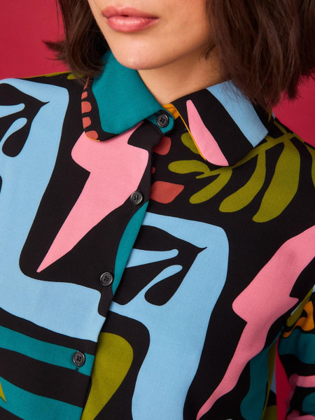 copy of Chemise Marron Multicolore