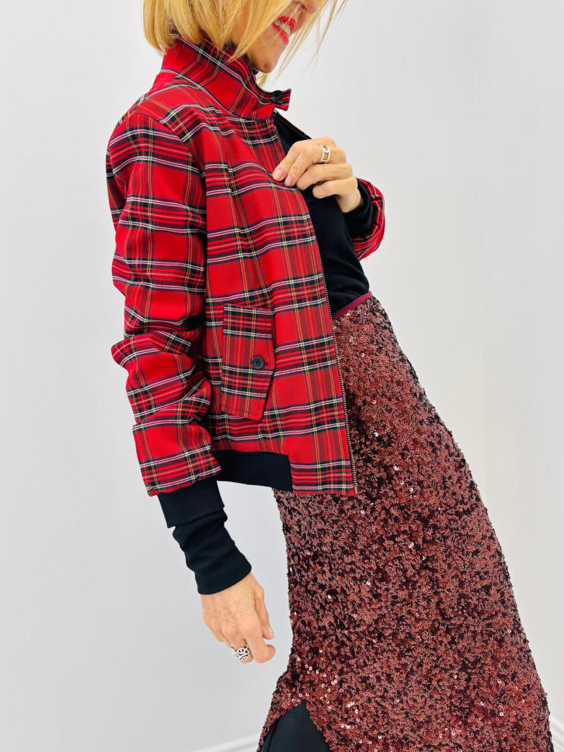 Veste tartan réversible