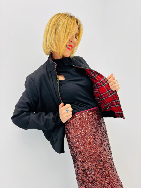 Veste tartan réversible