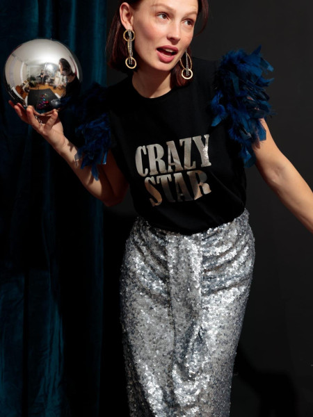 T-shirt Plumes Crazy