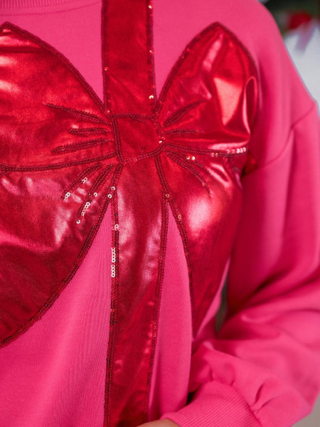 Sweat-shirt portefeuille Rose