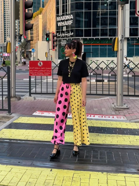 copy of Pantalon court à pois pop