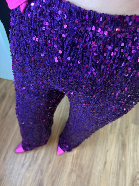 copy of Pantalon à sequins violet