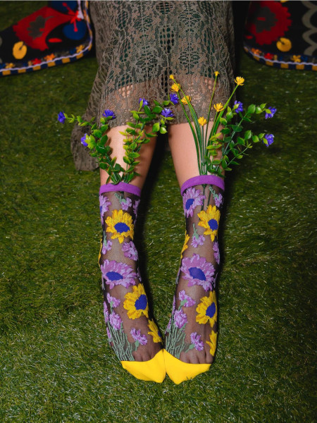 Chaussettes Sunflowers jaune