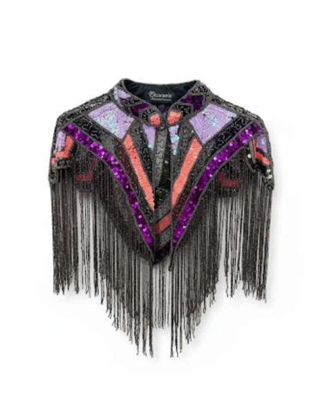 Cape Joya Multi Ethnique Lilas, Orange fluo et Fuchsia