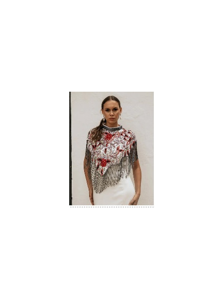 Cape Joya Elvy Gris perle, irisé, rose et rouge