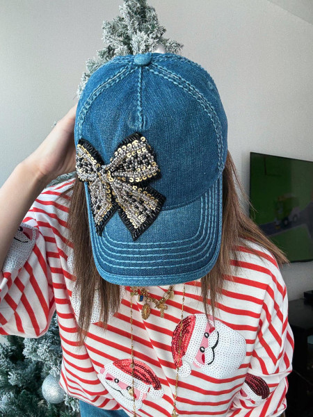 Pull de Noel à rayures orange M