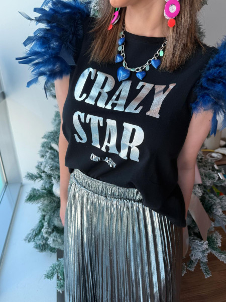 T-shirt Plumes Crazy