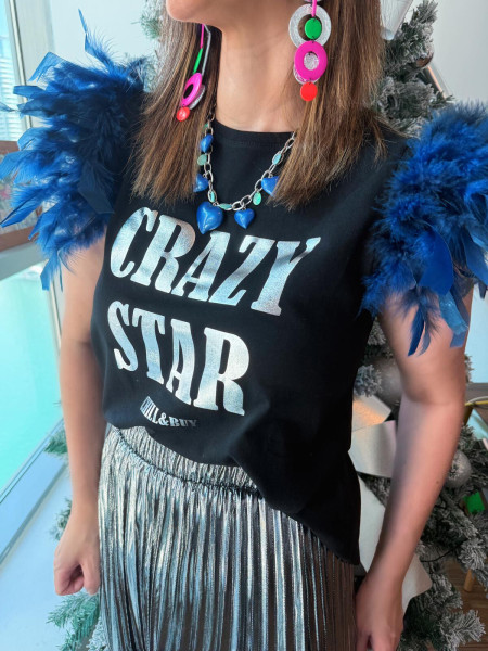 T-shirt Plumes Crazy