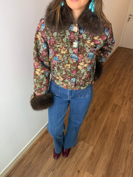 Veste tapisserie chocolat