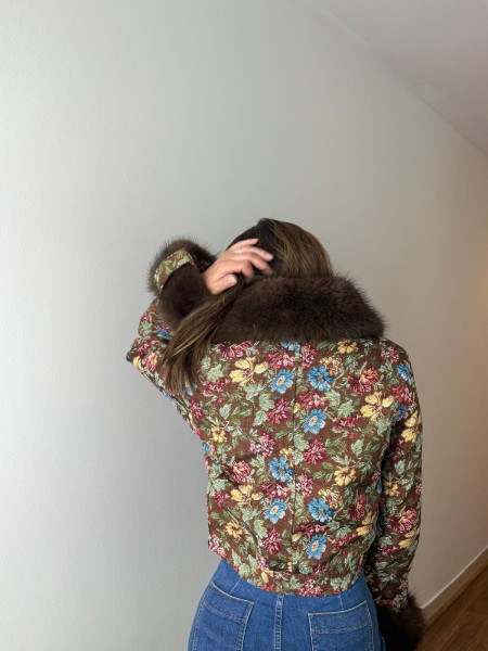 Veste tapisserie chocolat