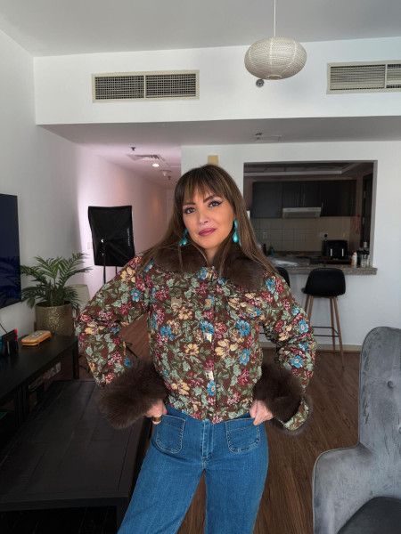 Veste tapisserie chocolat