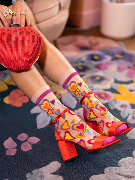 Chaussettes Y2K Hearts