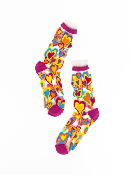Chaussettes Y2K Hearts