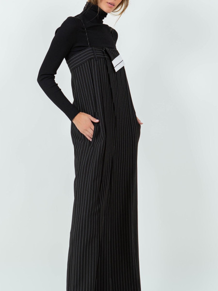 Combinaison rayures noir