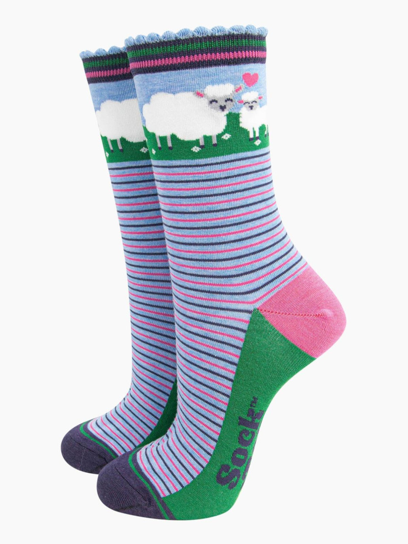 Chaussettes - Bleu, Mouton...