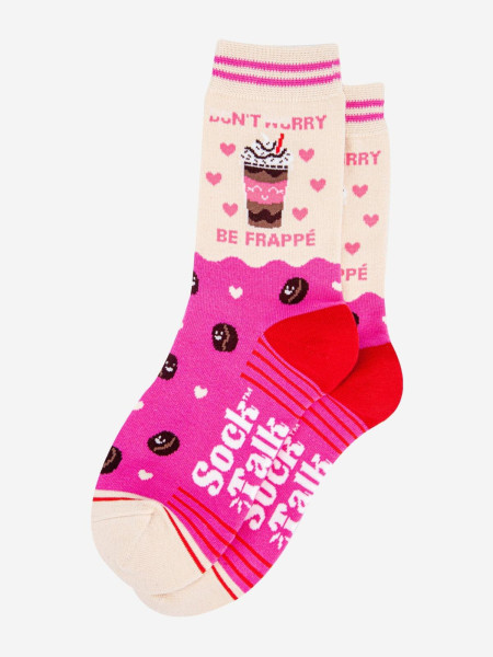 Chaussettes courtes - Rose/Crème