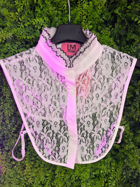 Sous col dentelle blanc