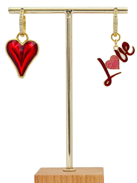 Créoles Lovia rouge