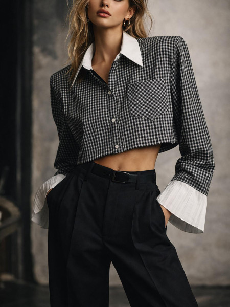 copy of Chemise noire blanche