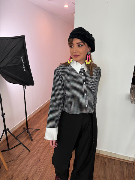 copy of Chemise noire blanche