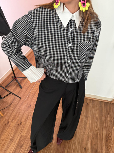 copy of Chemise noire blanche