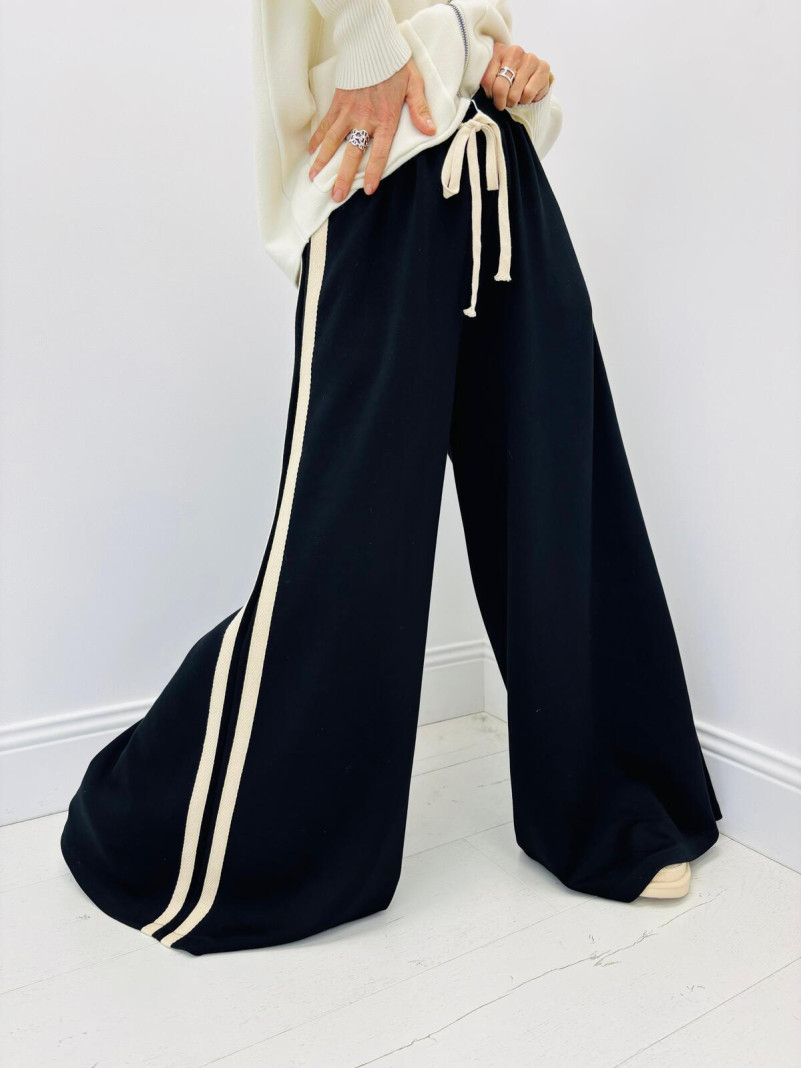 Pantalon large peau de pêche