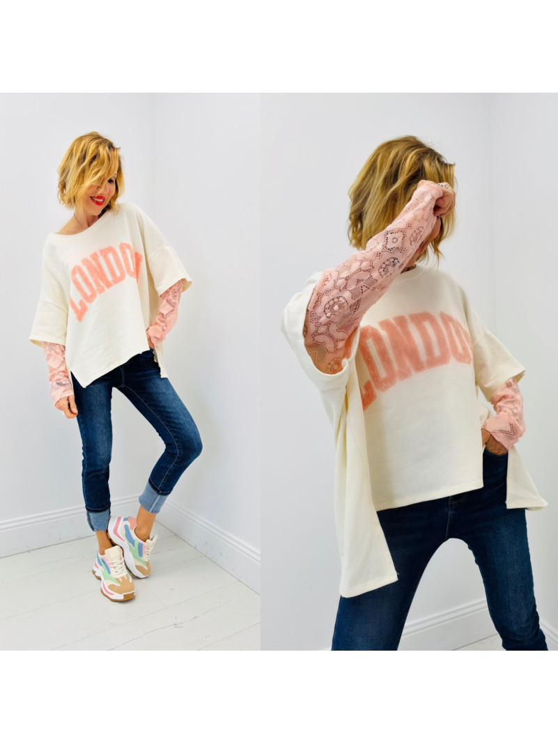 Sweat dentelle LONDON
