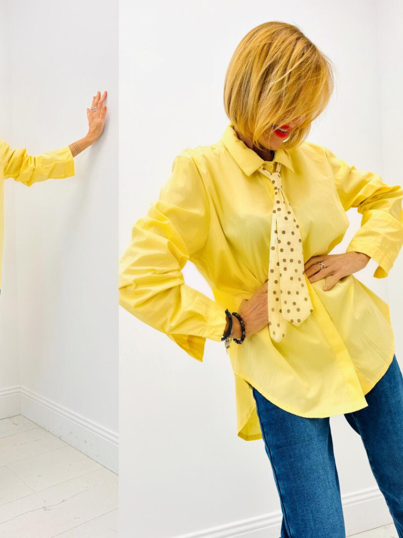 Chemise cravate POIS