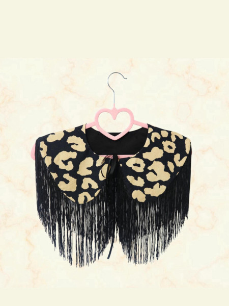 Col amovible imprimé animalier