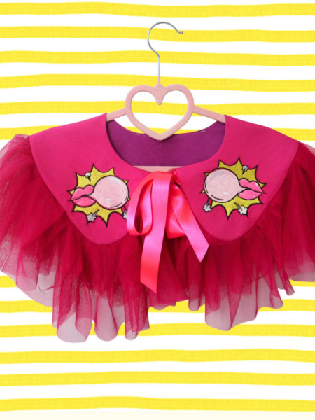 Pink Bubble Detachable Collar