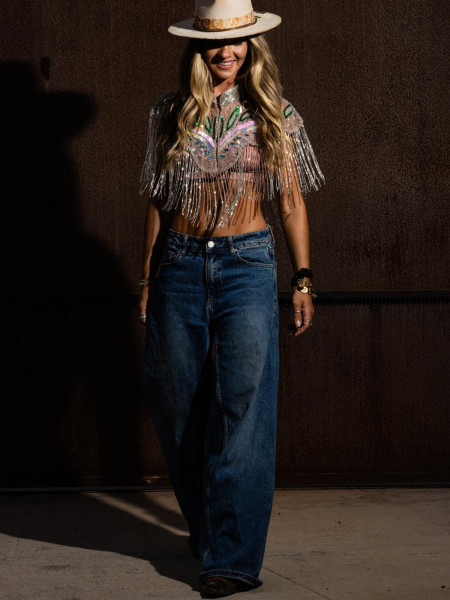 copy of Cape Disco à Paillettes Rosado