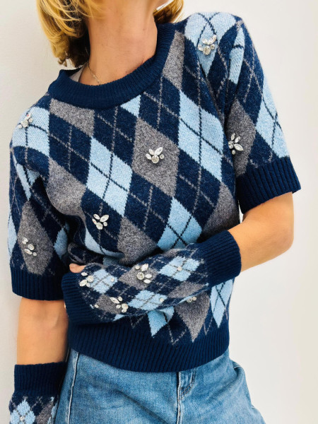 Pull burligton bleu,cerise,militaire