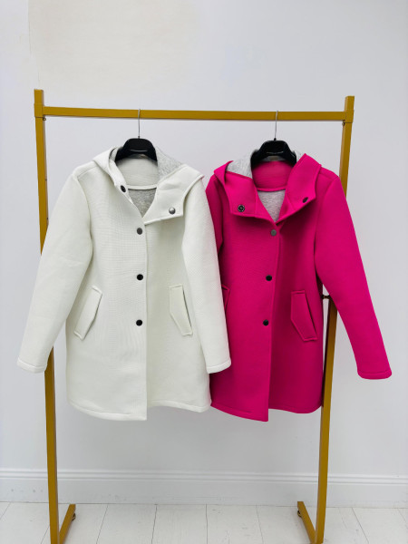 Ecru or Fuchsia Coat