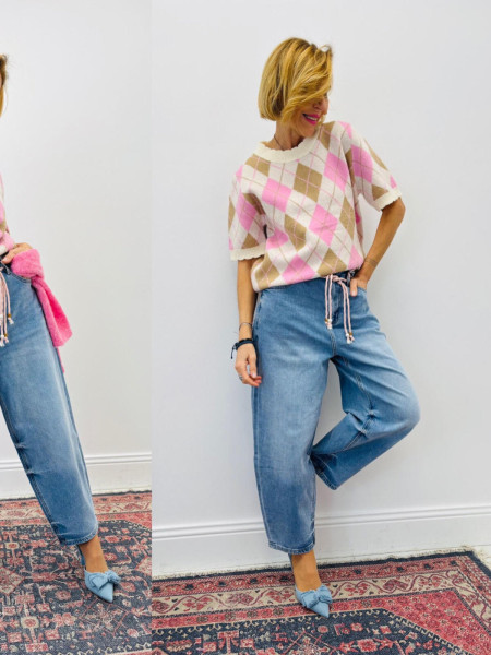 Jeans Barrel ceinture CAMILLE