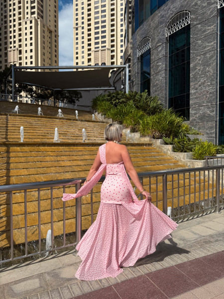 copy of Robe rose a pois