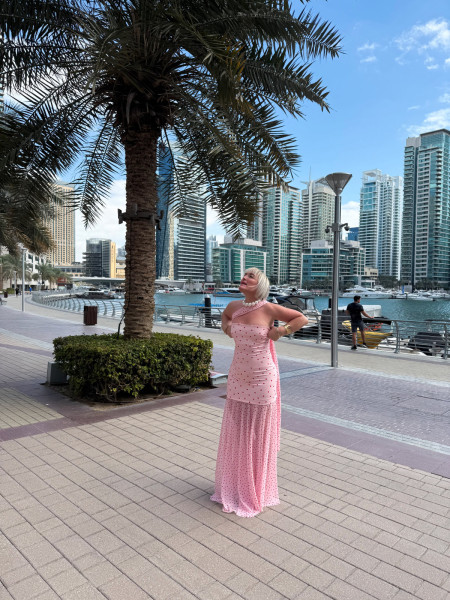 copy of Robe rose a pois