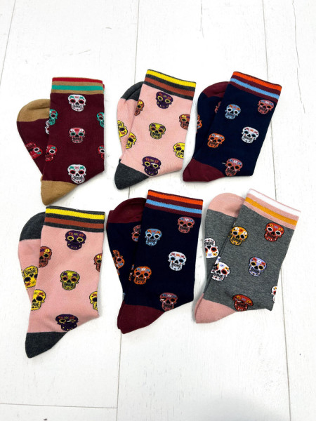 Chaussettes tête de mort