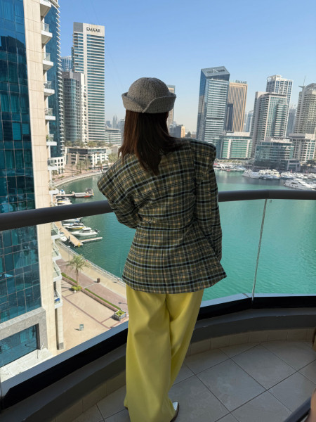 Sophia Checkered Blazer