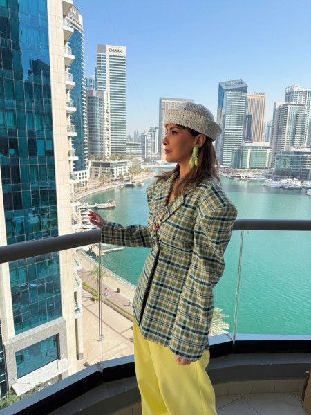 Sophia Checkered Blazer