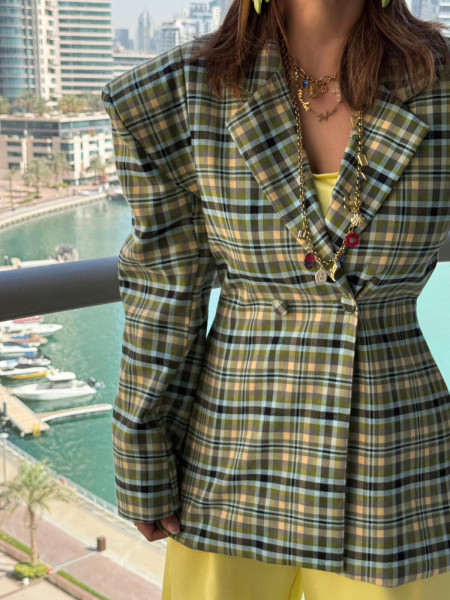 Sophia Checkered Blazer