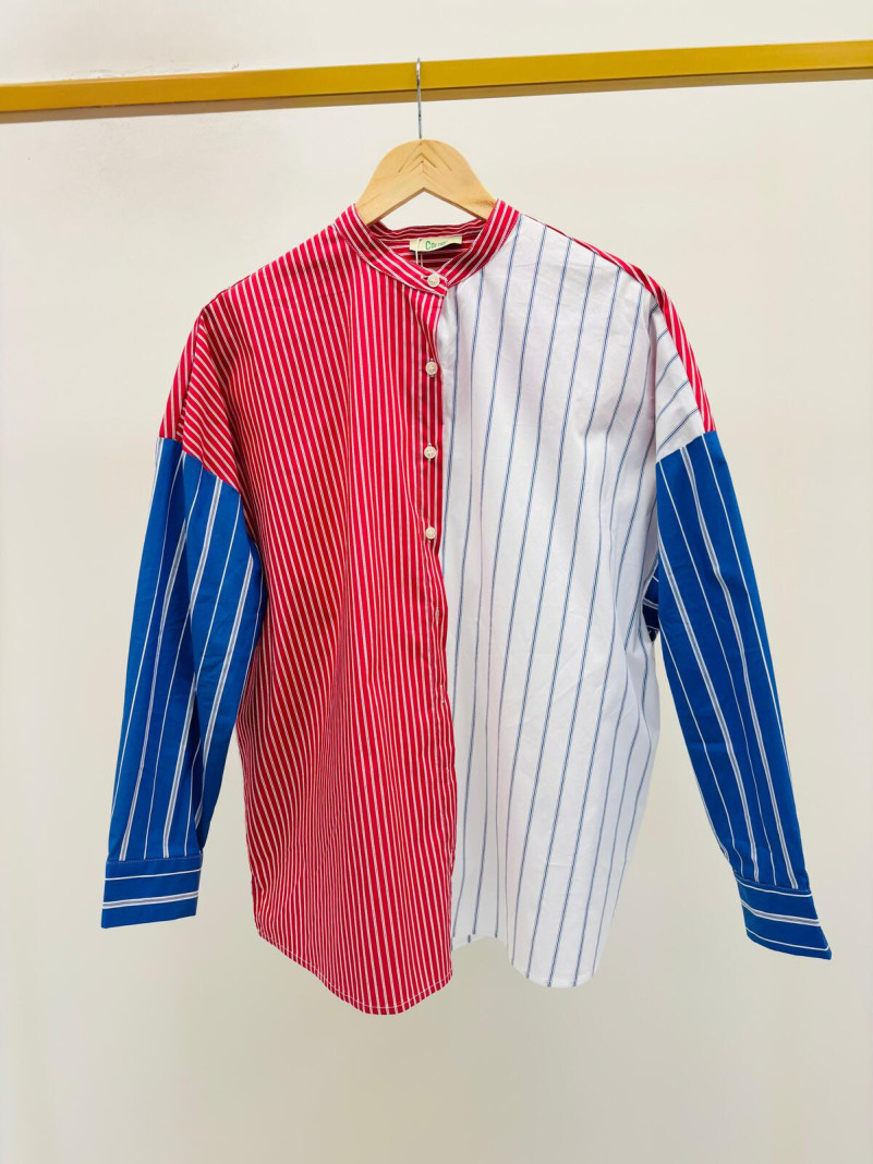 Chemise bicolore