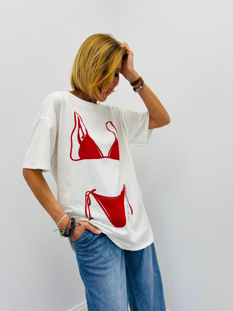 T-shirt Red Bikini