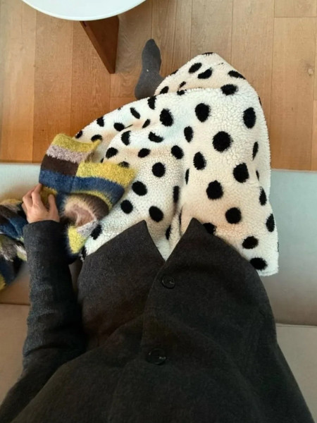 White Polka Dot Skirt