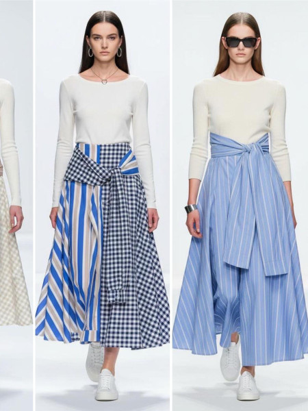 Two-Tone Shirt Skirt