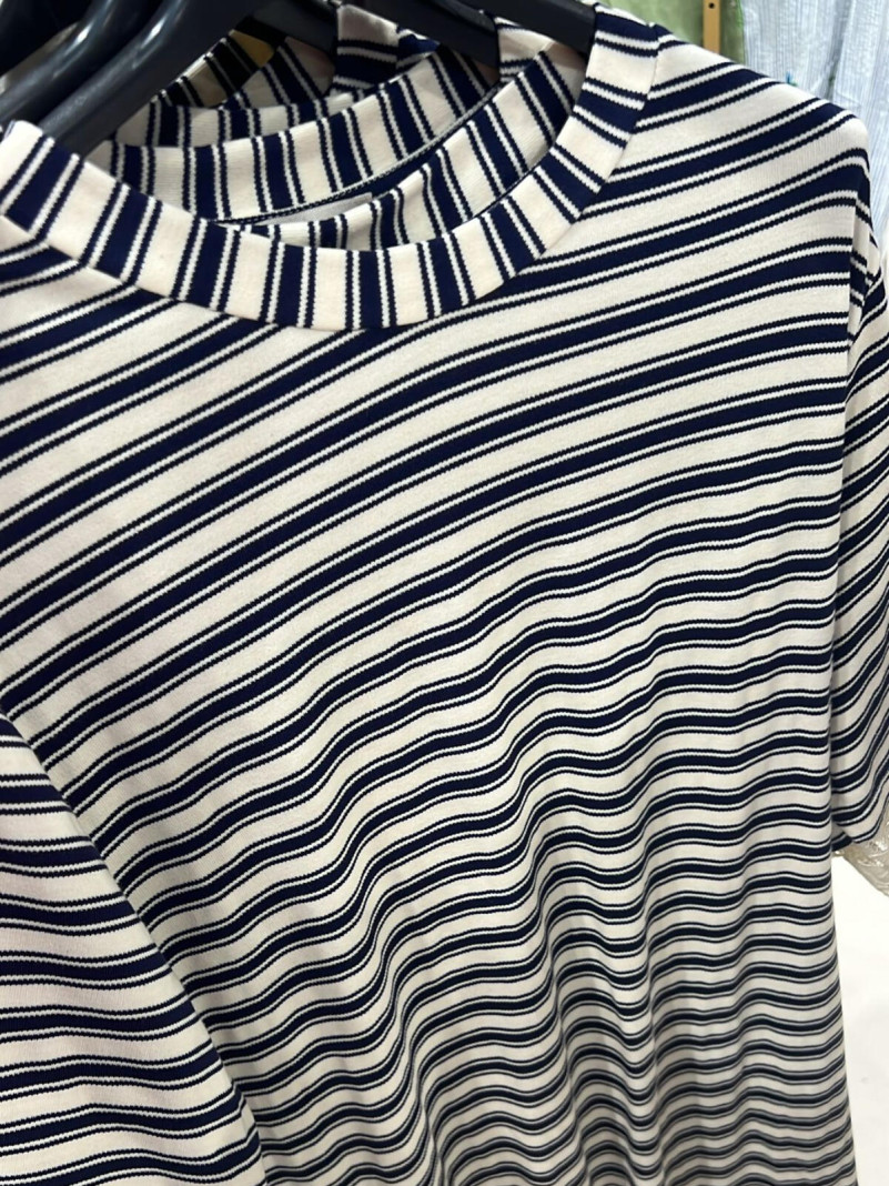 Striped & Lace Dress