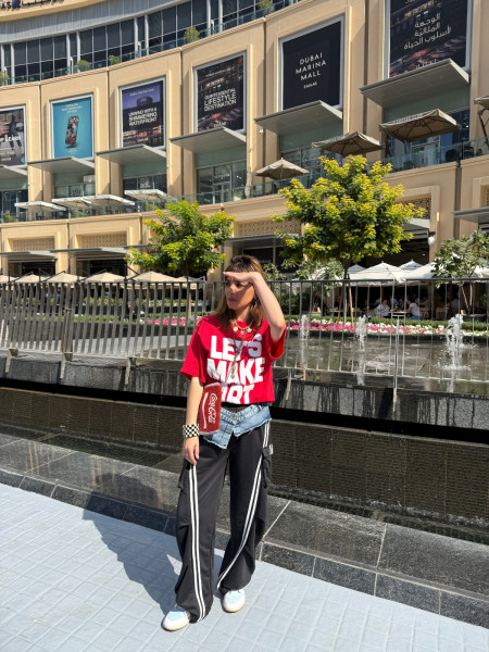 Sweatpants noir et jean