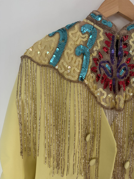 Bijou Multi Art vivant Bleu clair Jaune et Fuchsia