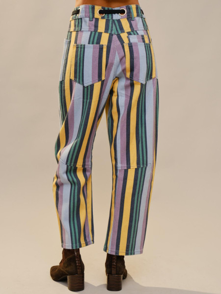Pantalon Rayures Colorées