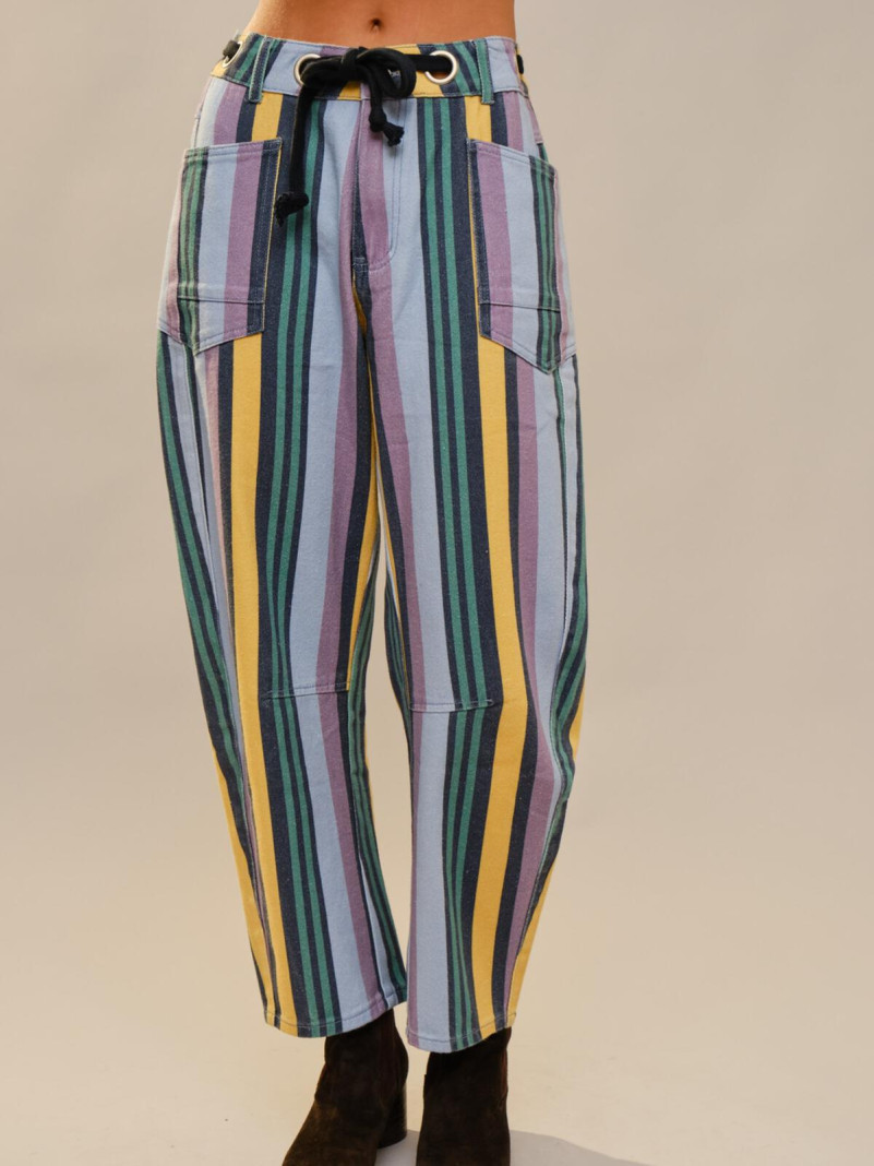 Colorful Striped Trousers